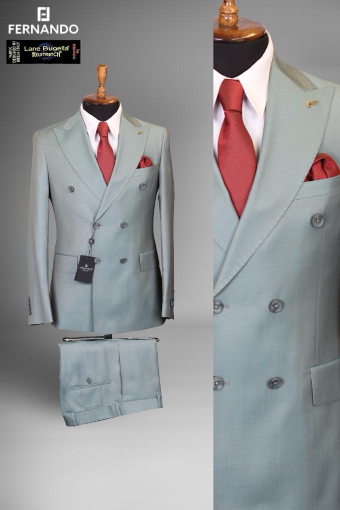 COSTUME SLIM FIT Umari 4- Bleu