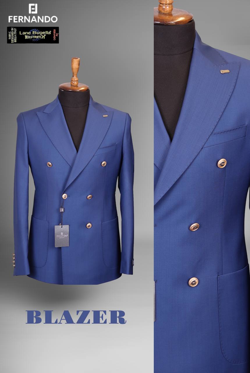 Blazer  Croisé Bleu Marine