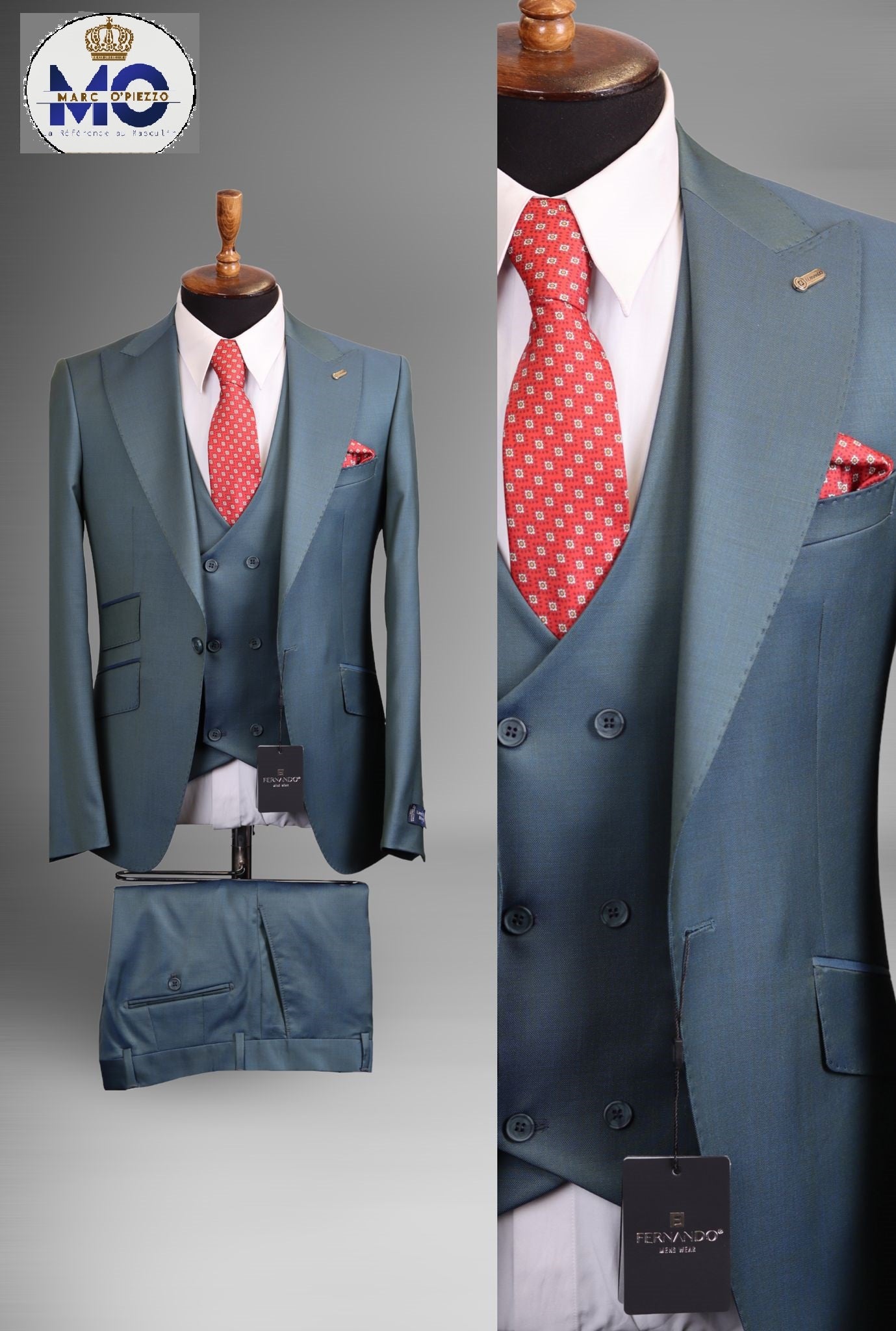 COSTUME SLIM FIT MARCO - VERT