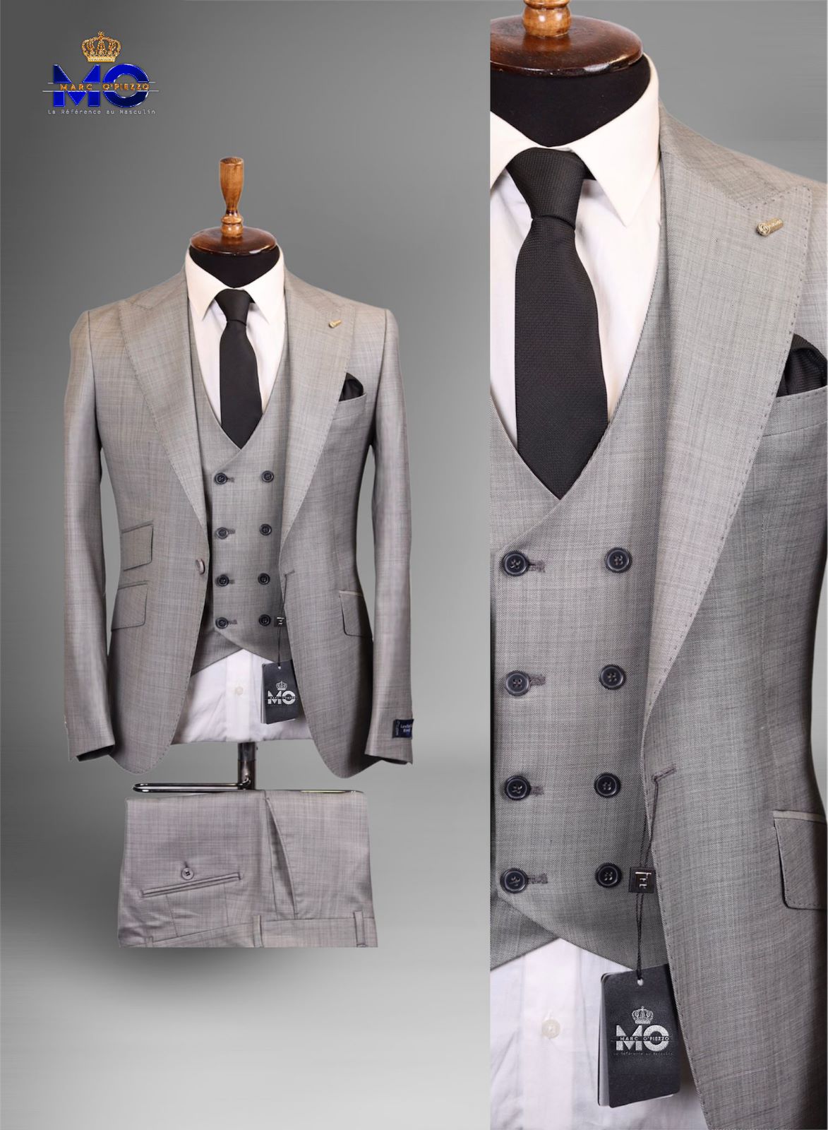 COSTUME SLIM FIT UMARI 8 FLACO - GRIS